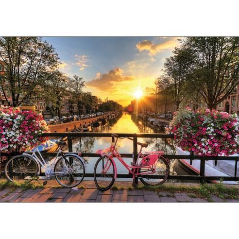 Lisslune | "Tranquil Morning in Amsterdam" 1000-piece Puzzle Kit