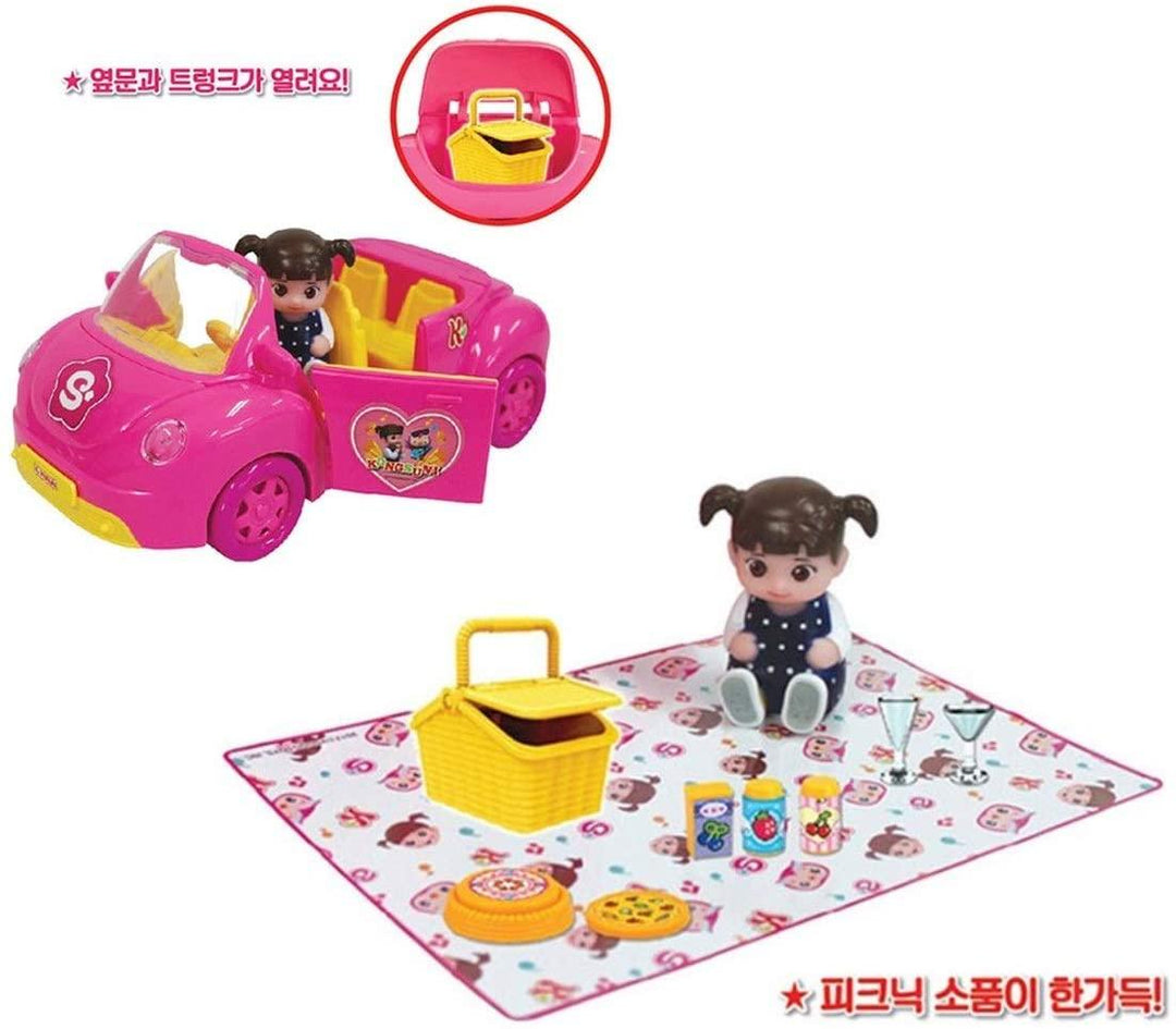 Lisslune | Kongsuni Picnic Adventure Toy Set - Korean Animated Playset for Toddlers and Young Children