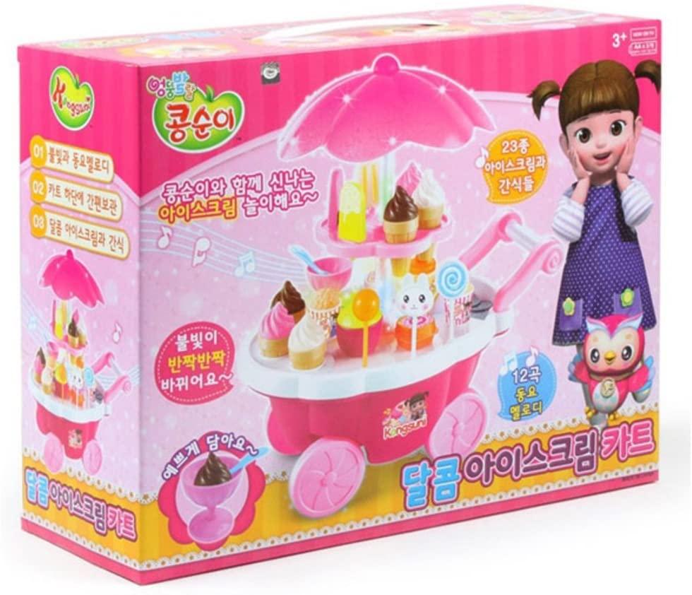 Lisslune | Kongsuni's Magical Ice Cream Adventure Playset with 23 Flavor Treats and Korean Songs