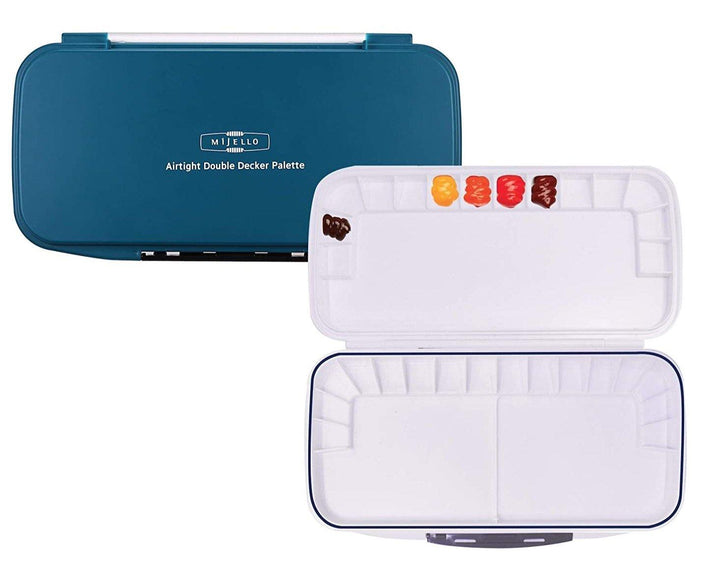 Lisslune | Mijello MWP-1630 Dual-Level Watercolor Palette: The ideal artistic travel companion