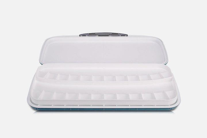 Lisslune | Teal Portable Double Deck Watercolor Palette for On-the-Go Artists