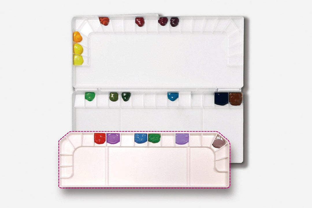 Lisslune | Mijello MWP-3017 Premium Removable Bulletproof Glass Mixing Palette for Watercolor Artists