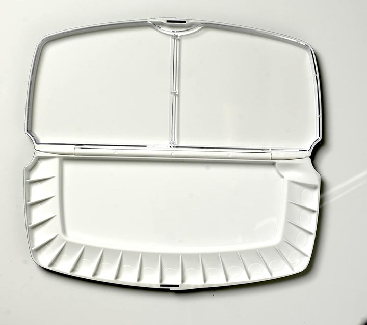 Lisslune | Compact black folding palette with 20 color wells - Ideal for artists on the go