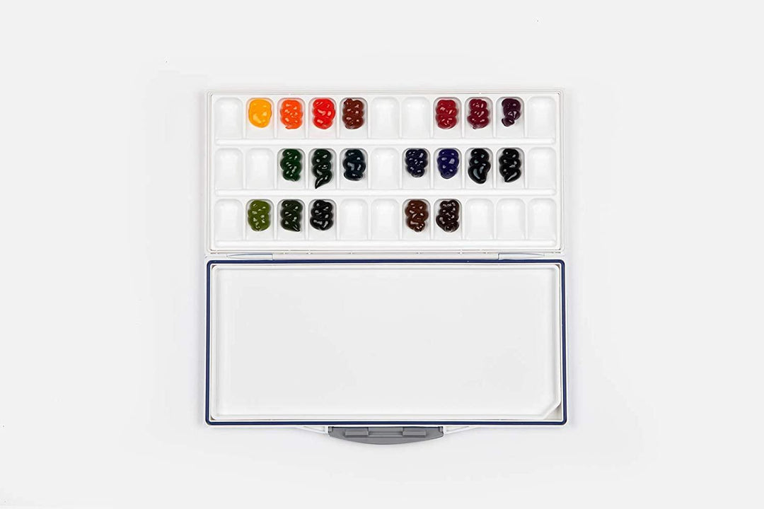 Lisslune | Mijello MWP-3033 Fusion 33-Well Watercolor Palette - Ultimate Art Storage Set