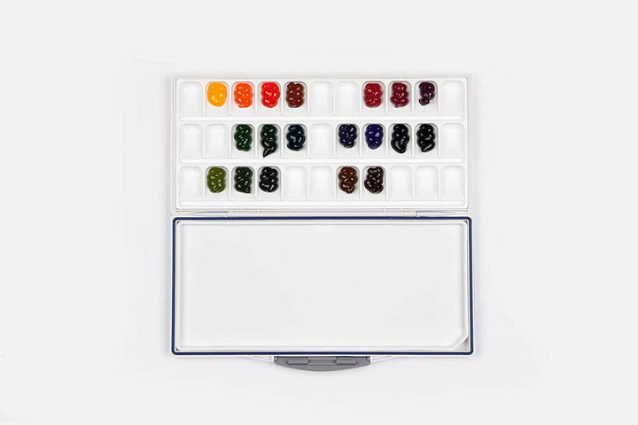 Lisslune | Mijello MWP-3033 Fusion 33-Well Watercolor Palette - Ultimate Art Storage Set