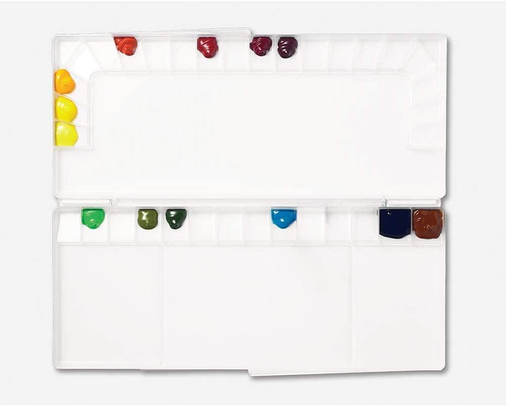 Lisslune | 36-Color Impact-Resistant Watercolor Palette with Ergonomic Double-Handed Design