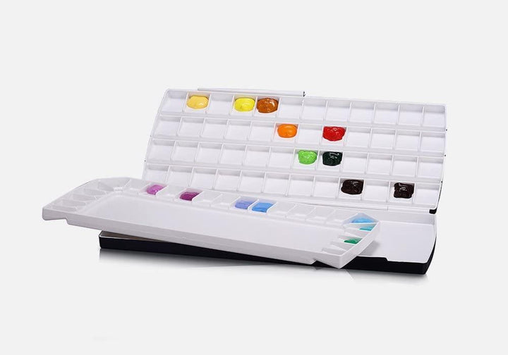 Lisslune | 72-Well Double-Deck Watercolor Palette for Inspired Artistic Creations