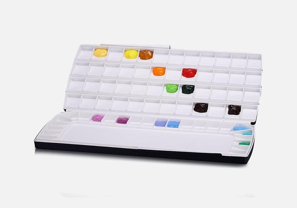 Lisslune | 72-Well Double-Deck Watercolor Palette for Inspired Artistic Creations