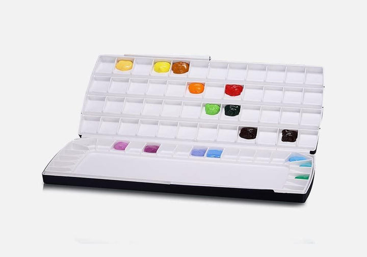Lisslune | 72-Well Double-Deck Watercolor Palette for Inspired Artistic Creations