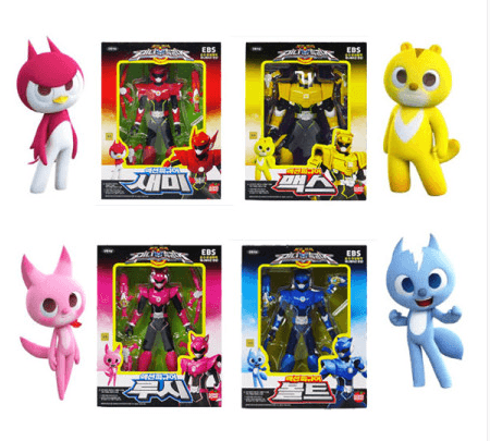 Lisslune | MINI FORCE Robot Adventure Heroes - Set of 4 Action Figures: Bolt, Max, Semi, and Lucy