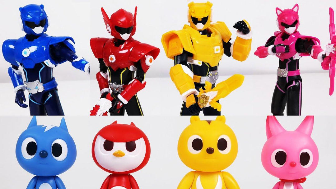 Lisslune | MINI FORCE Robot Adventure Heroes - Set of 4 Action Figures: Bolt, Max, Semi, and Lucy