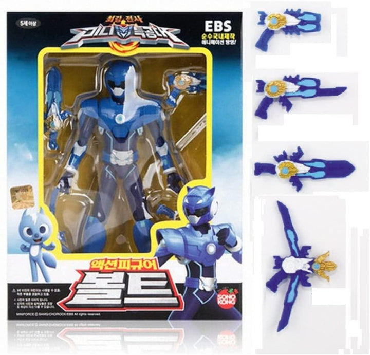 Lisslune | Bolt Action Hero - Dynamic Posing Miniature Robot Adventure Set in Blue