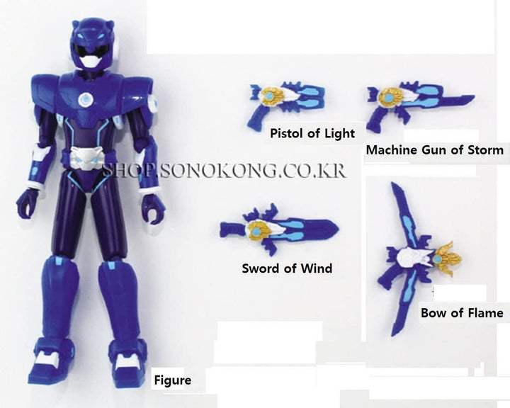 Lisslune | Bolt Action Hero - Dynamic Posing Miniature Robot Adventure Set in Blue