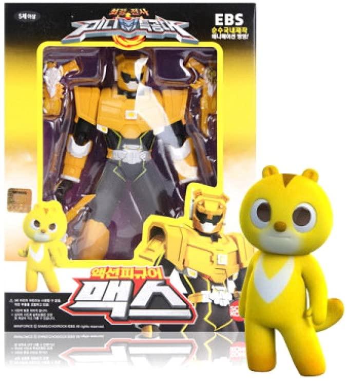 Lisslune | MINI FORCE Gel Max Robot Action Figure - Sonokong Korean Animation Collectible with Posing Joints and Combat Accessories