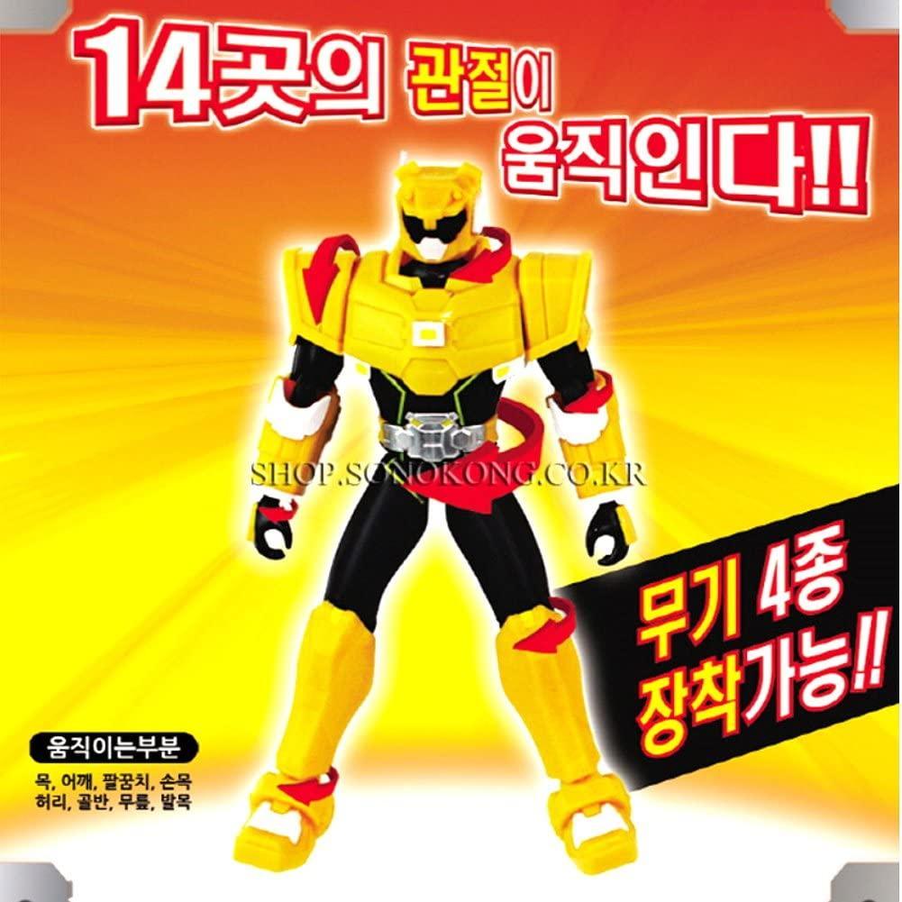 Lisslune | MINI FORCE Gel Max Robot Action Figure - Sonokong Korean Animation Collectible with Posing Joints and Combat Accessories