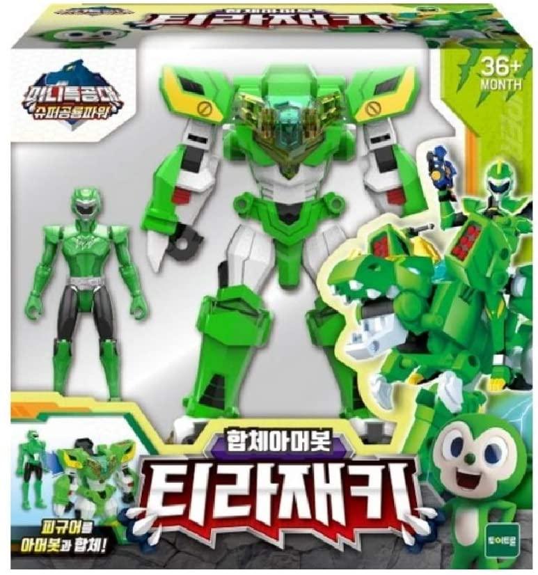 Lisslune | Mini Force Dino Power TyraJacky Transformation robot toy