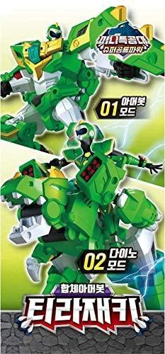 Lisslune | Mini Force Dino Power TyraJacky Transformation robot toy