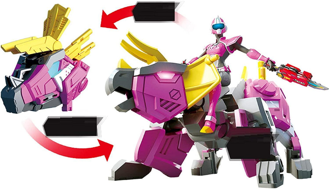 Lisslune | Dino Adventure Transforming Triceratops Action Figure - Fantasy Toy!