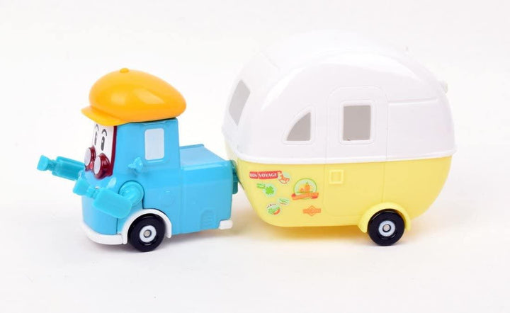Lisslune | Robocar Poli Diecast Adventure Camp Set with Academy Model Vehicle #S83405