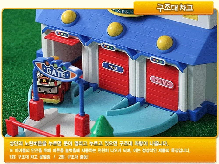 Lisslune | Robocar Poli Rescue Mission Playset - Adventure Center for Kids