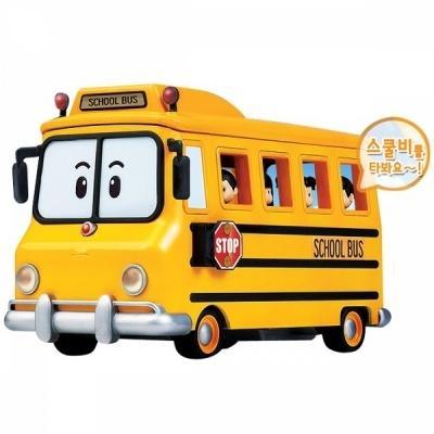 Lisslune | Robocar Poli Adventure School Bee Bus Playset with 4 Character Figures