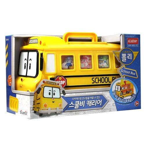 Lisslune | Robocar Poli Adventure Storage Bus for Die-Cast Vehicles