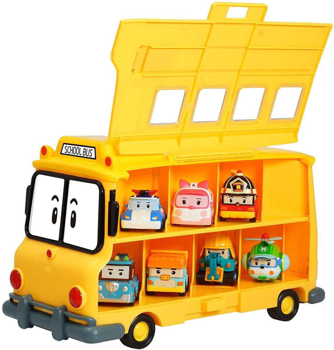 Lisslune | Robocar Poli Adventure Storage Bus for Die-Cast Vehicles