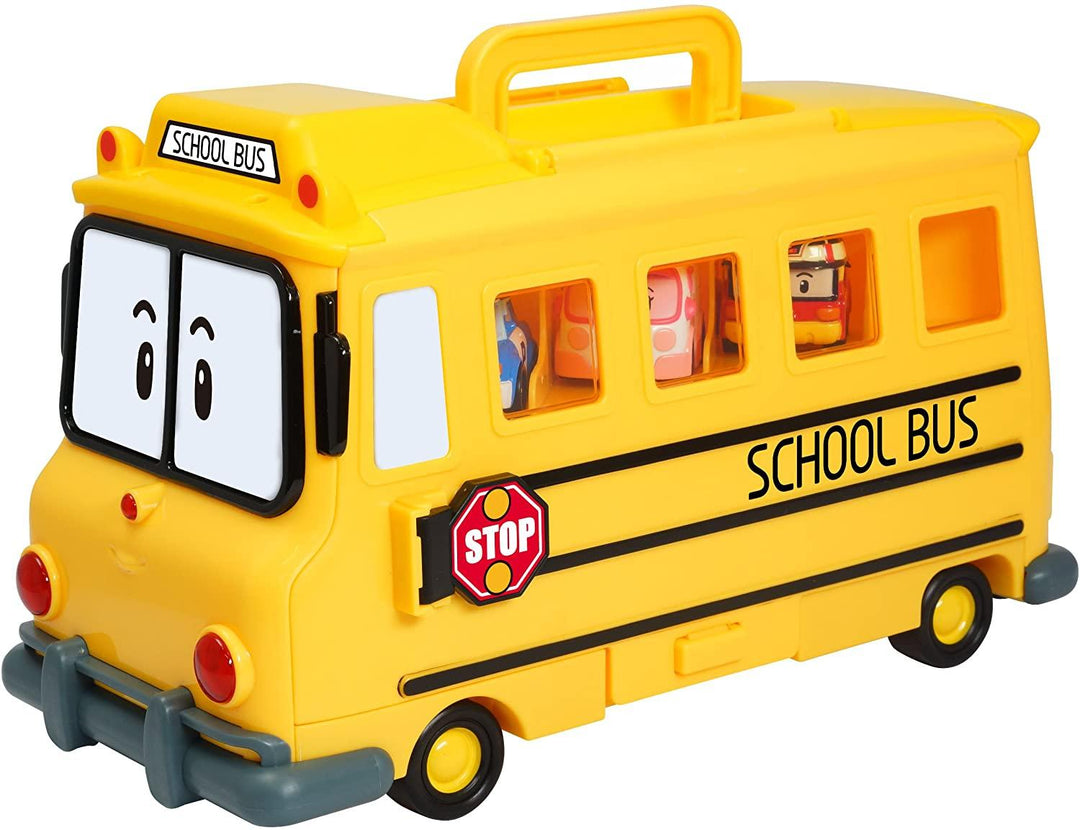 Lisslune | Robocar Poli Adventure Storage Bus for Die-Cast Vehicles
