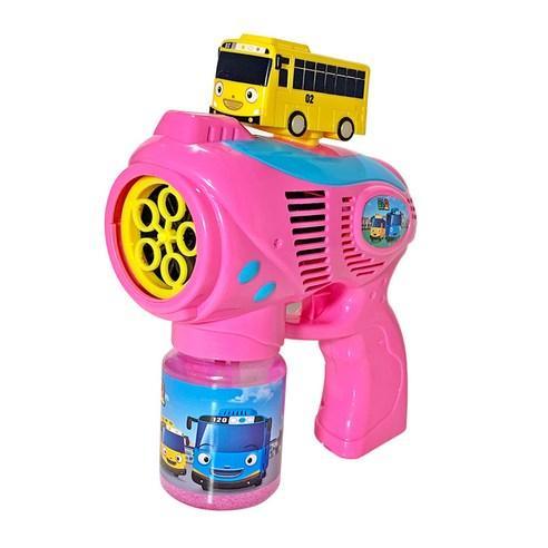 Lisslune | Lani the Pink Bus Musical Bubble Blaster - Automatic Bubble Gun for Ultimate Fun and Tayo Melodies