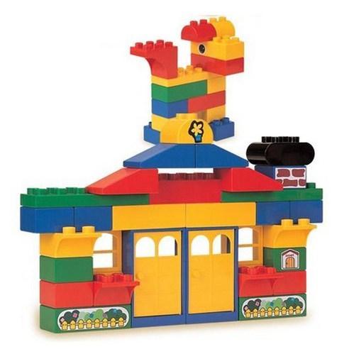 Lisslune | Imaginative Builders: 79-piece Oxford Block Set with Figures and Fun Stickers