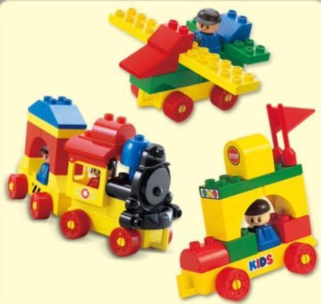 Lisslune | Imaginative Builders: 79-piece Oxford Block Set with Figures and Fun Stickers