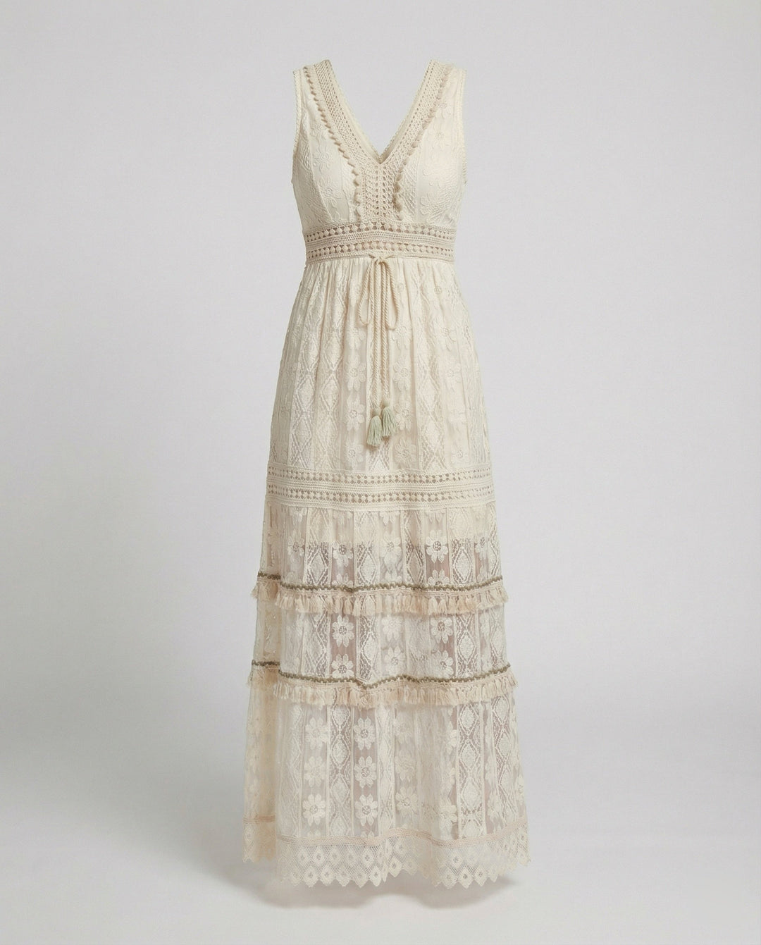 Lisslune | Graceful Boho Lace Dress for Summer