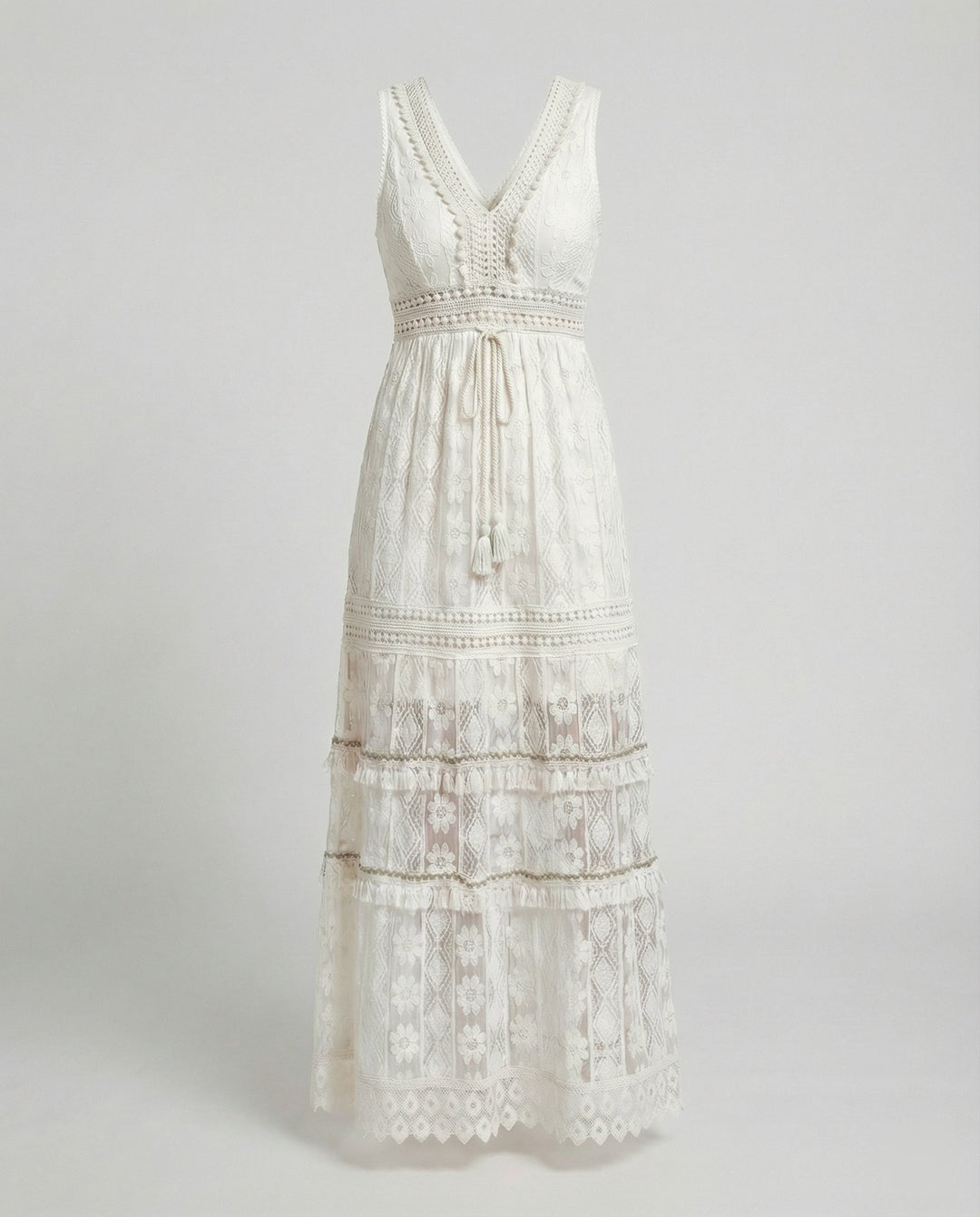 Lisslune | Graceful Boho Lace Dress for Summer