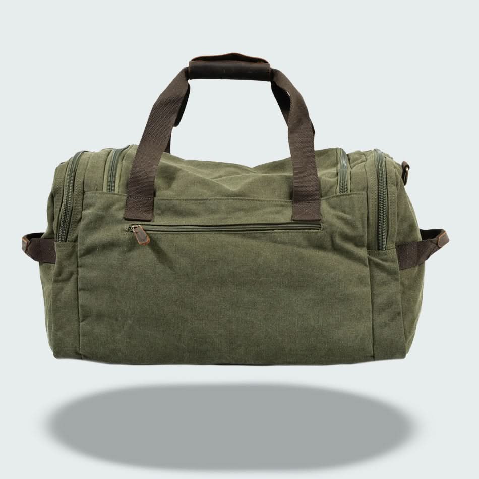 Lisslune | Vanguard Waxed Canvas & Leather Travel Duffle – 36.5L