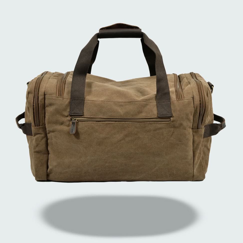 Lisslune | Vanguard Waxed Canvas & Leather Travel Duffle – 36.5L