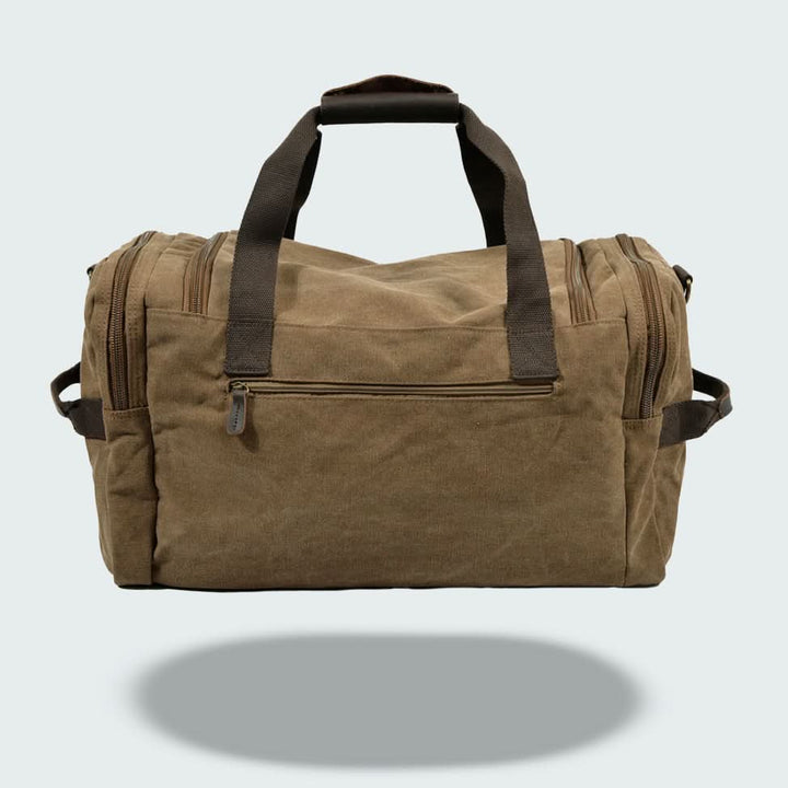 Lisslune | Vanguard Waxed Canvas & Leather Travel Duffle – 36.5L