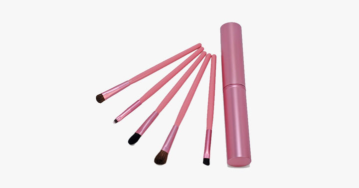 Lisslune | 5-piece professional eyeshadow brush set, perfect for blending eyeshadow - soft bristles provide you with professional results!