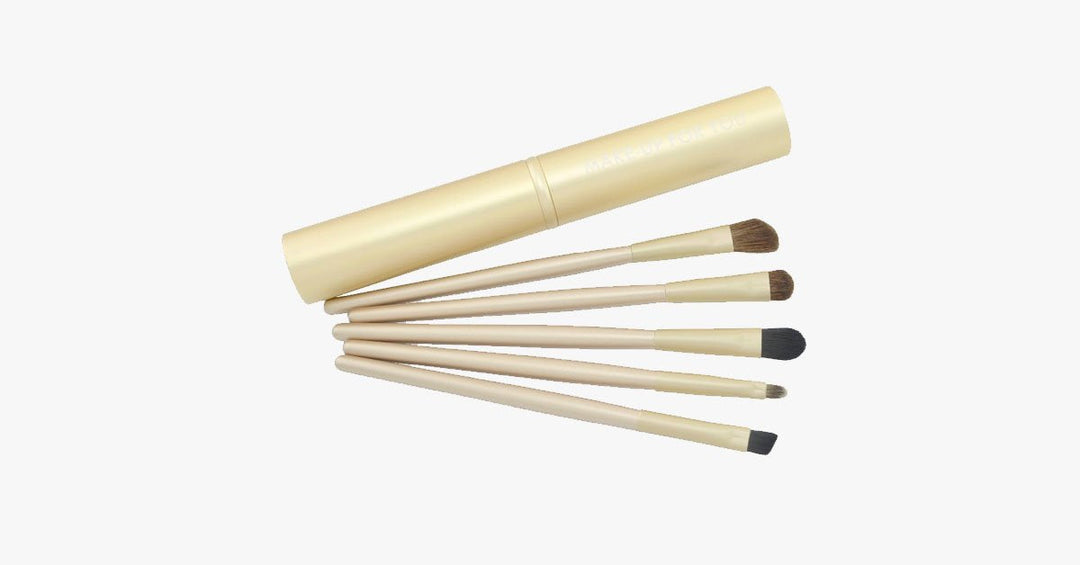 Lisslune | 5-piece professional eyeshadow brush set, perfect for blending eyeshadow - soft bristles provide you with professional results!