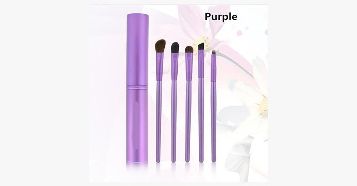 Lisslune | 5-piece professional eyeshadow brush set, perfect for blending eyeshadow - soft bristles provide you with professional results!
