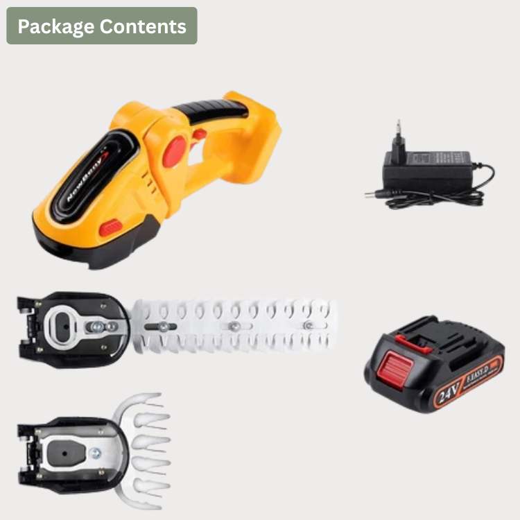 Lisslune | Cordless 2-in-1 Hedge & Shrub Trimmer | Lightweight, Ergonomic & Ideal for Garden Maintenance