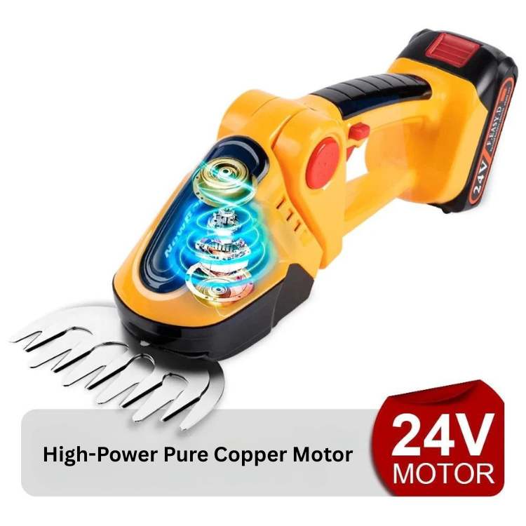 Lisslune | Cordless 2-in-1 Hedge & Shrub Trimmer | Lightweight, Ergonomic & Ideal for Garden Maintenance