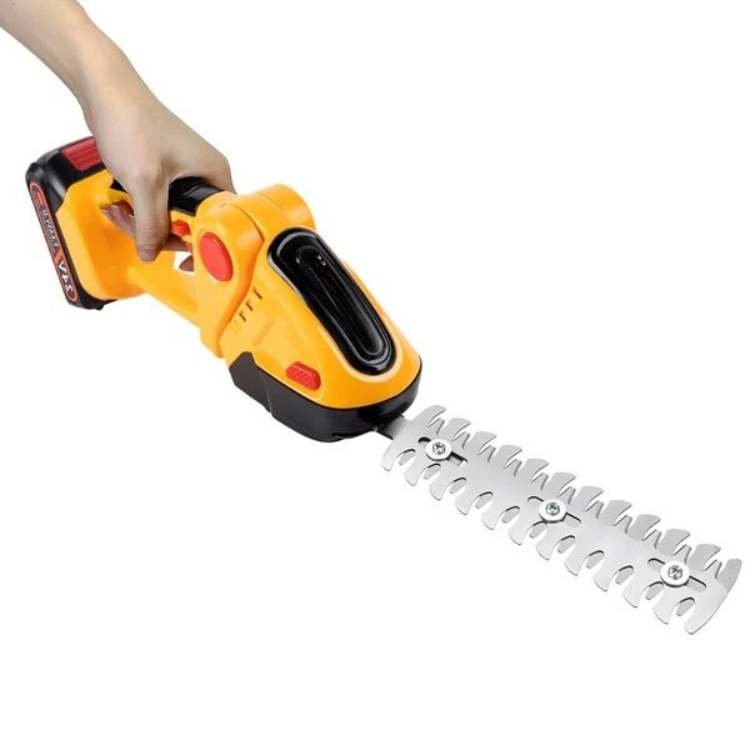 Lisslune | Cordless Hedge & Shrub Trimmer | 2-in-1 Cutting Heads, Lightweight & Ergonomic for Effortless Garden Maintenance