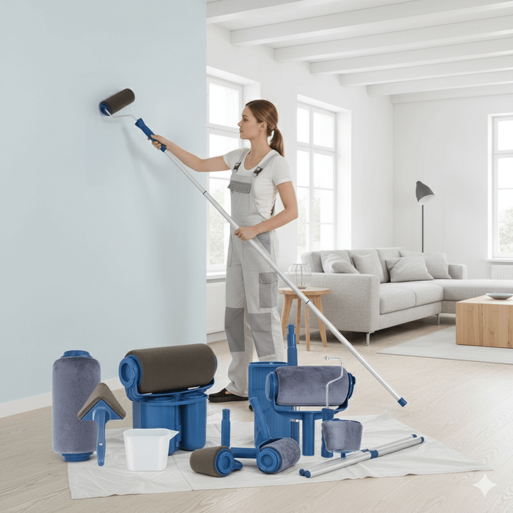 Lisslune | PROFIPRO – 8-in-1 Refillable Painting System for Quick & Mess-Free Wall Makeovers