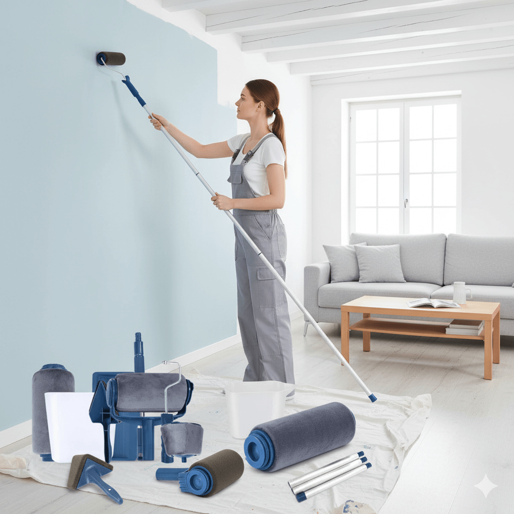 Lisslune | PROFIPRO – 8-in-1 Refillable Painting System for Quick & Mess-Free Wall Makeovers