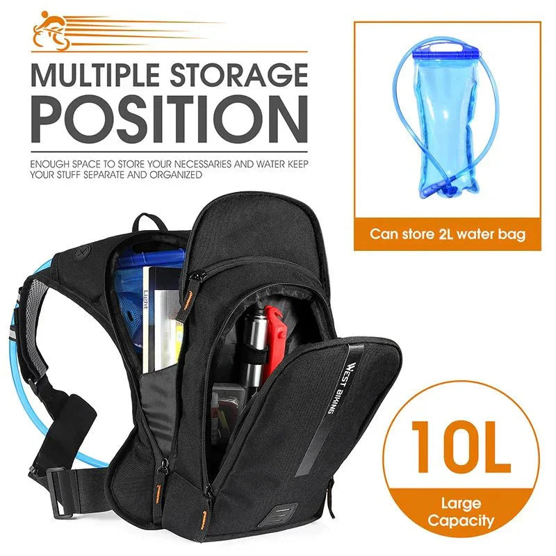 Lisslune | Prosport Hydro Pack – Ultralight 10L cycling backpack with hydration system