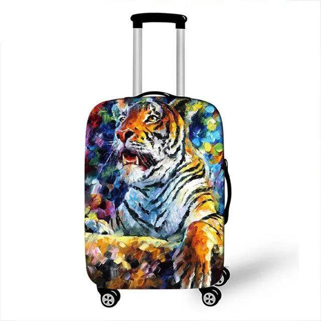 Lisslune | Enchanting Unicorn Neoprene Luggage Cover for 18-32 Inch Luggage