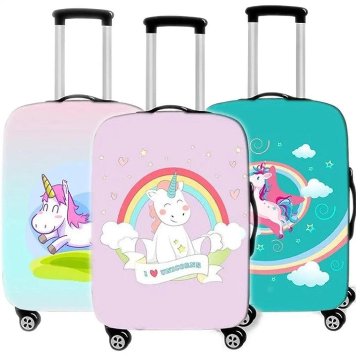 Lisslune | Enchanting Unicorn Neoprene Luggage Cover for 18-32 Inch Luggage