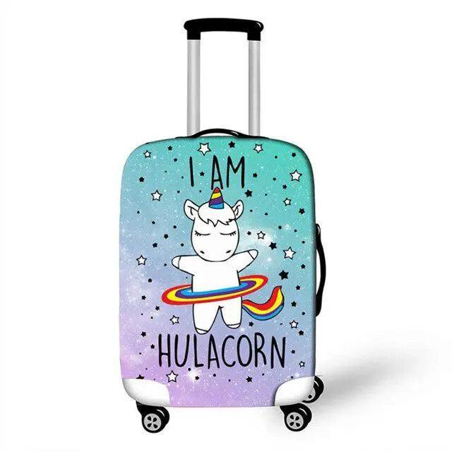 Lisslune | Enchanting Unicorn Neoprene Luggage Cover for 18-32 Inch Luggage