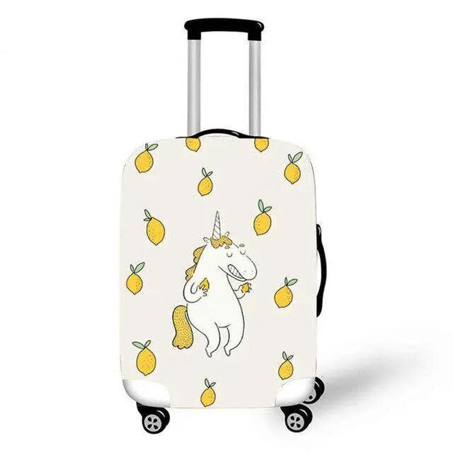 Lisslune | Enchanting Unicorn Neoprene Luggage Cover for 18-32 Inch Luggage