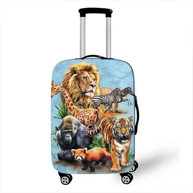Lisslune | Enchanting Unicorn Neoprene Luggage Cover for 18-32 Inch Luggage